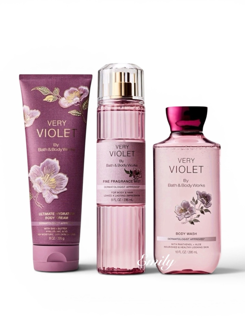 NEW! Bath & Body Works VERY VIOLENT Body Care Trio
